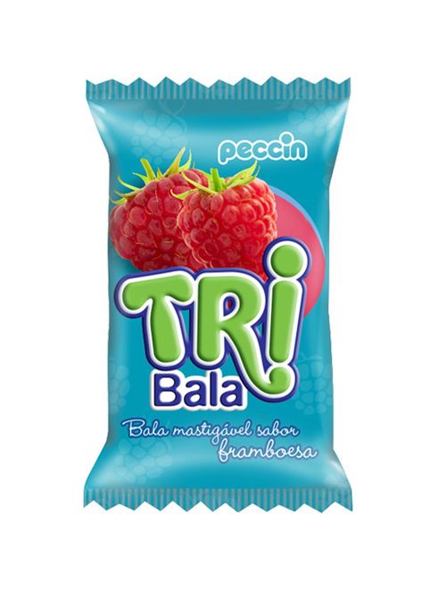 Bala Tribala Recheada Framboesa 500g - Peccin