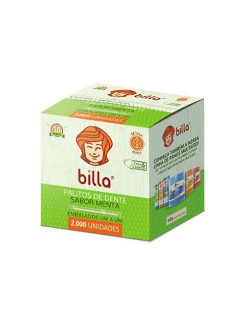 Palito de Dente Mentolado C/2000 - Billa
