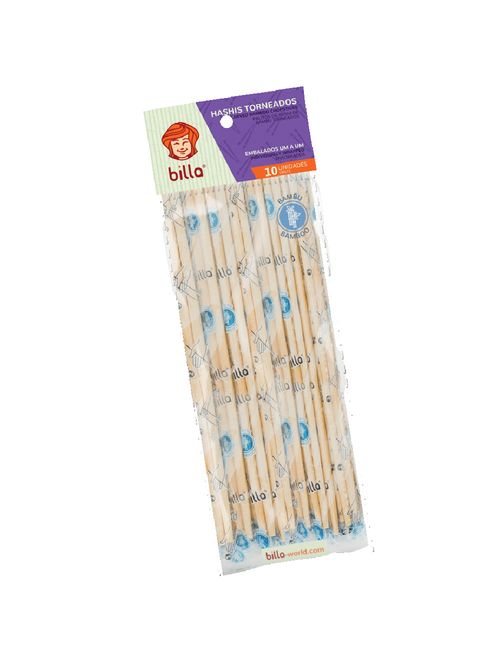 Hashi Bambu Torneado Embalado c/10 - Billa
