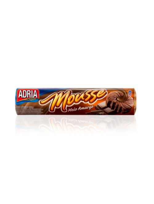 Biscoito Recheado Mousse Chocolate Meio Amargo 150g - Adria