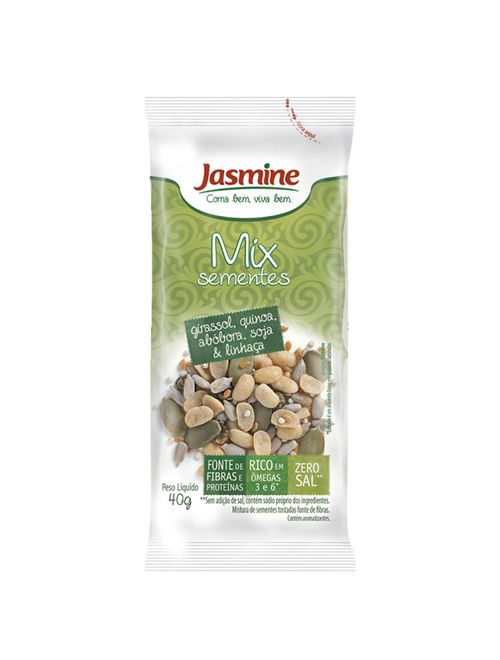 Mix Sementes Girassol Quinoa e Semente de Abobora 40g - Jasmine