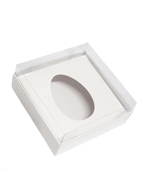 Caixa para Ovo de Colher Branca 150 a 200g - Yinpack
