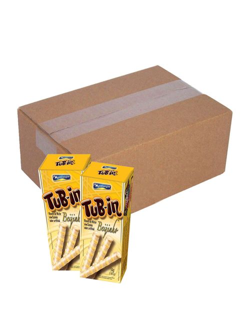 Tubinho de Wafer Tub In Beijinho 48g c/24 - Montevergine