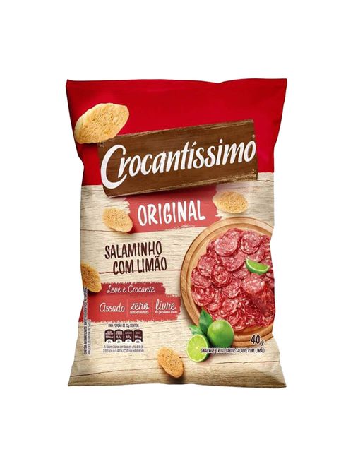 Salgadinho Crocantíssimo Salame e Limão 40g - Pullman