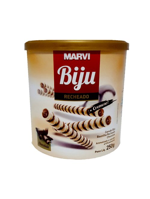 Biju Recheado Baunilha e Chocolate 250g - Marvi