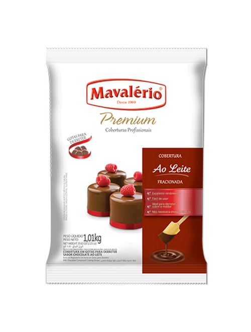 Gotas Chocolate Fracionado Ao Leite 1,01kg - Mavalério