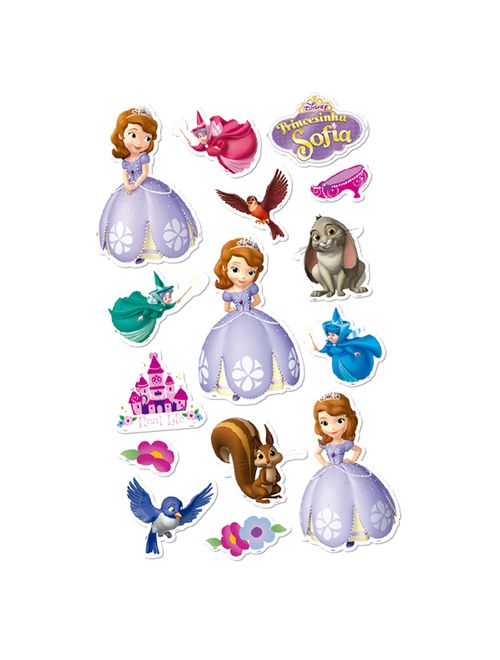 Princesa Sofia Baby Personagens Decorativos c/15 - Regina