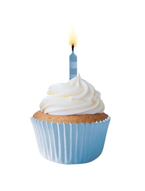 Forminha Cupcake Impermeável Azul Bebê c/45 - Mago