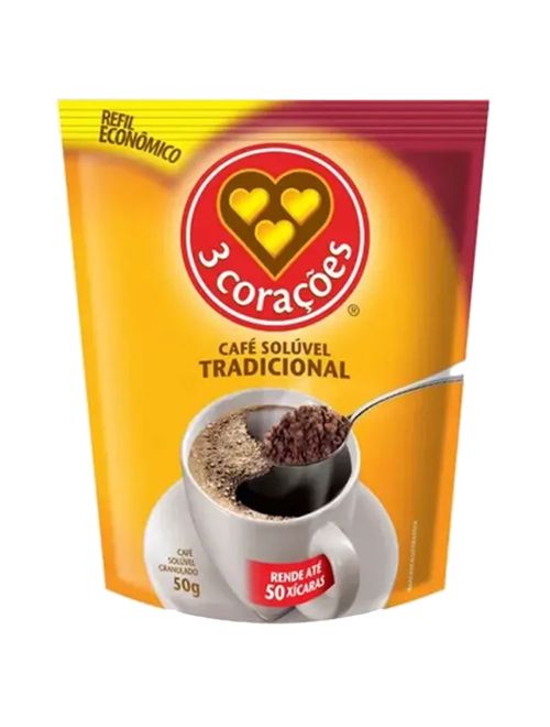 Cafe Solúvel Tradicional 50g - Três Corações