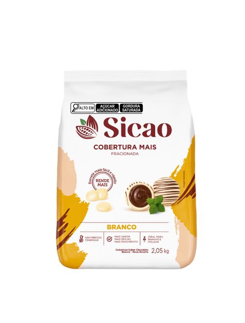 Gotas de Chocolate Cobertura Mais Fácil Branca 2,05kg - Sicao