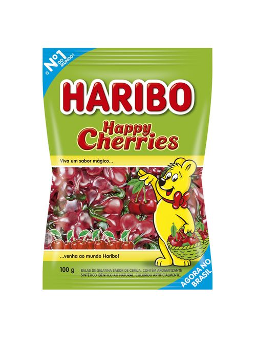 Bala de Gelatina Happy Cherries 100g - Haribo