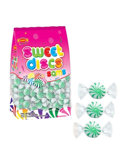 Bala Sweet Discs Sams Verde Limão 480g - Sams