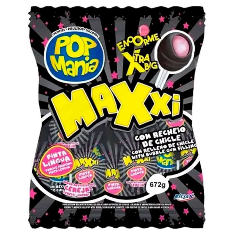 Pirulito-Pop-Mania-Maxxi-Cereja-Recheio-Chiclete-672g---Freegells