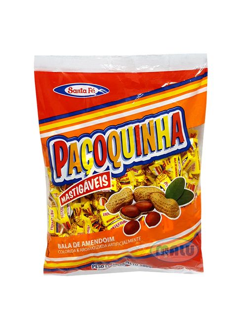 Bala Paçoquinha 500g - Santa Fé