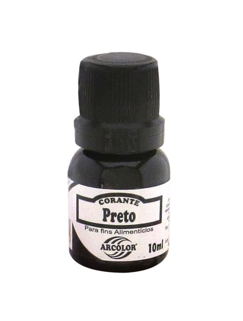 Corante Líquido Preto 10ml - Arcolor