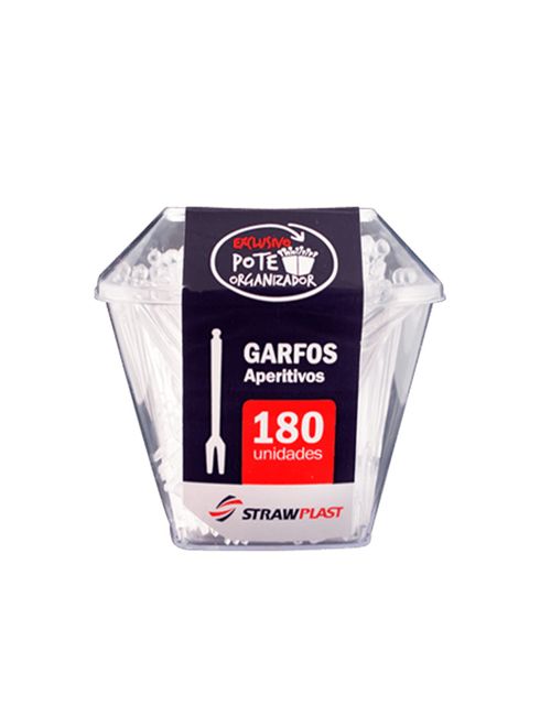 Garfo Aperitivo Cristal c/180 - Strawplast