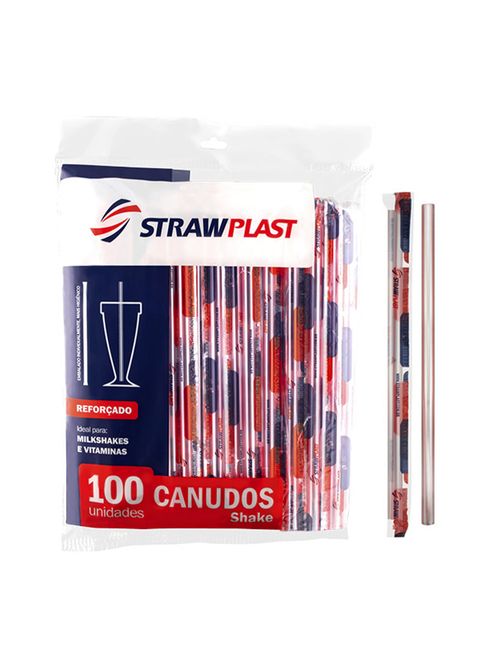 Canudo Shake c/100 - Strawplast