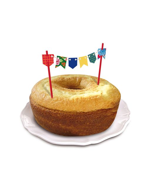 Festa Junina Topo de Bolo Bandeirinhas c/2 - Cromus