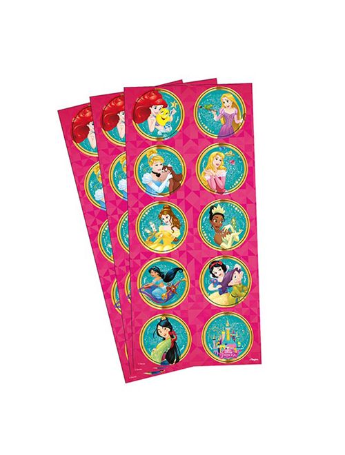 Princesas Amigas Adesivo Redondo c/30 - Regina