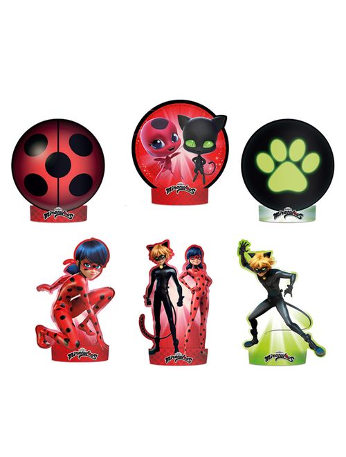 Miraculous Ladybug Decoração de Mesa c/6 - Regina