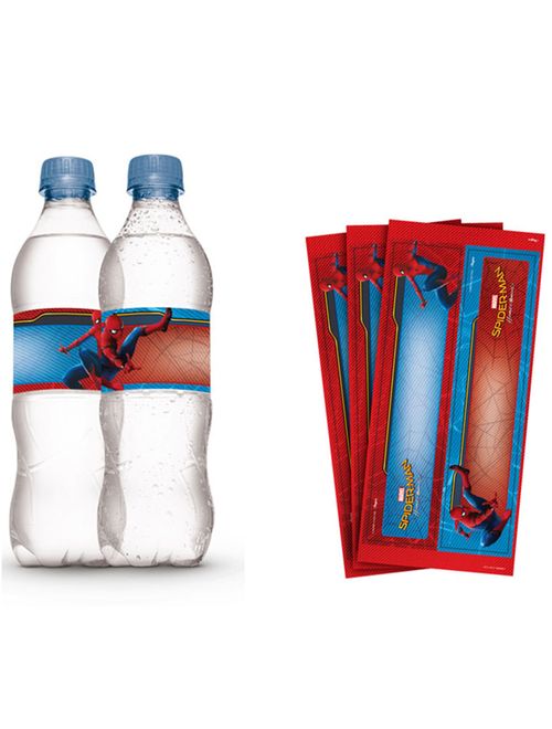 Spider Man Adesivo Para Decorar Garrafa C/30 - Regina