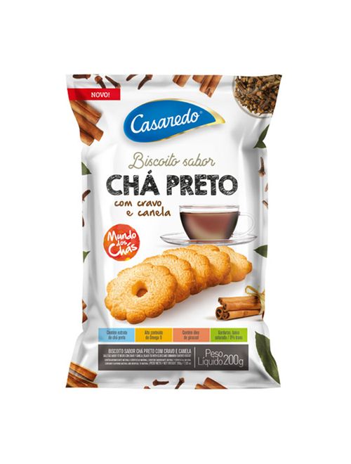 Biscoito Chá Preto com Cravo e Canela 200g - Casaredo