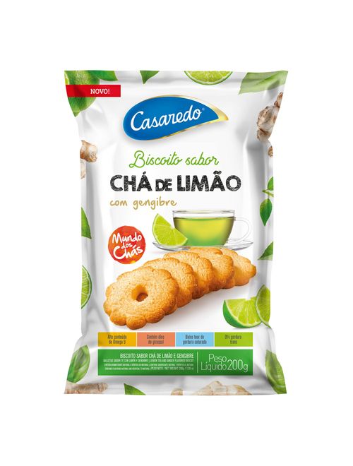 Biscoito Chá de Limão com Gengibre 200g - Casaredo