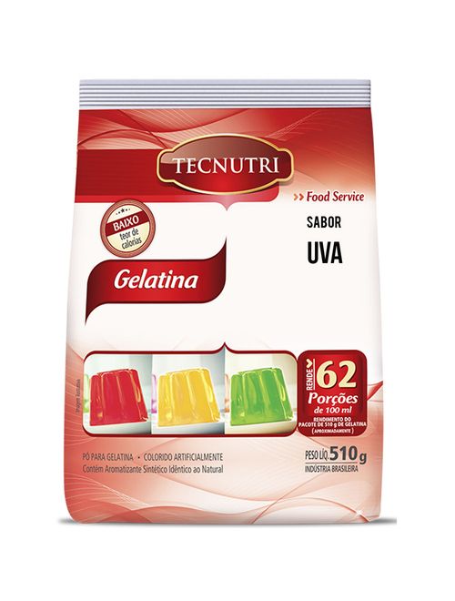 Gelatina Uva 510g - Tecnutri
