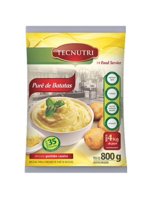 Purê de Batatas 800g - Tecnutri