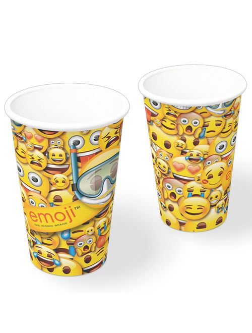 Emoji Copo Papel c/8 - Festcolor