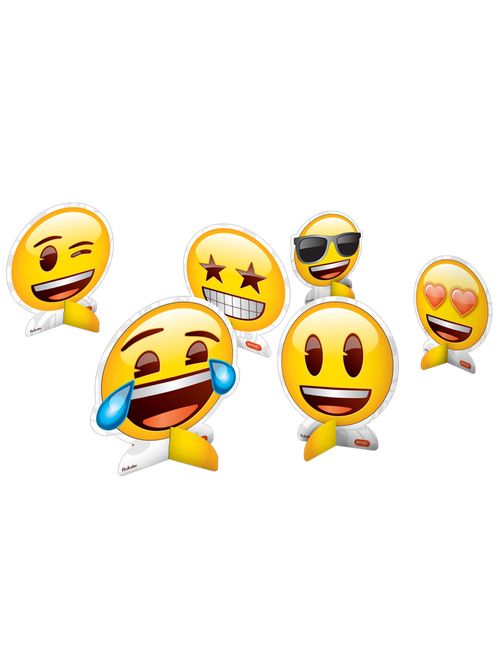 Emoji Decoração Mesa c/8 - Festcolor