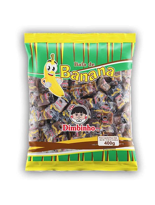 Bala Mastigável de Banana 400g - Dimbinho