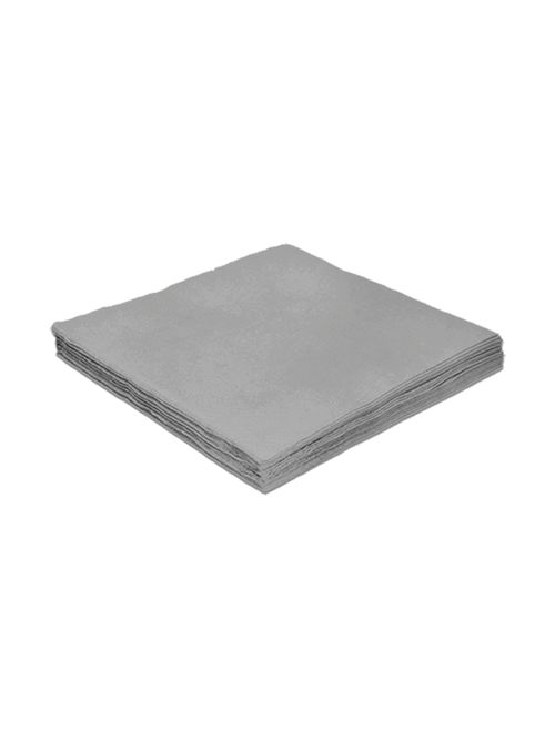 Guardanapo Liso Prata 25x25 c/20 - Silver Festas