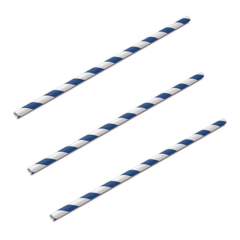 Canudo-de-Papel-Listrado-Azul-Escuro-c-15---Silver-Festas