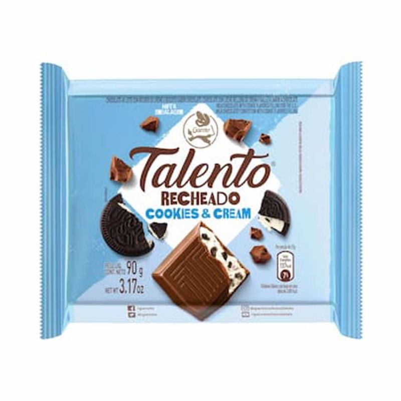 Tablete-de-Chocolate-Talento-Recheado-Cookies-Cream-85g---Garoto