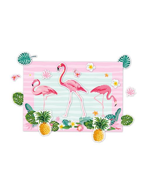 Flamingo Kit Decorado para Parede Unidade - Regina