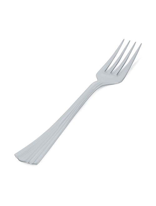 Garfo Refeição Prata c/10 - Silver Plastic