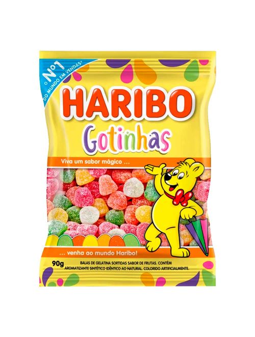 Bala de Gelatinha Gotinhas 90g - Haribo