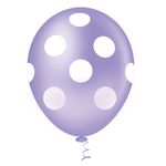 Balao-Fantasia-Poa-Lilas-e-Branco-Tamanho-10-C-25---Pic-Pic