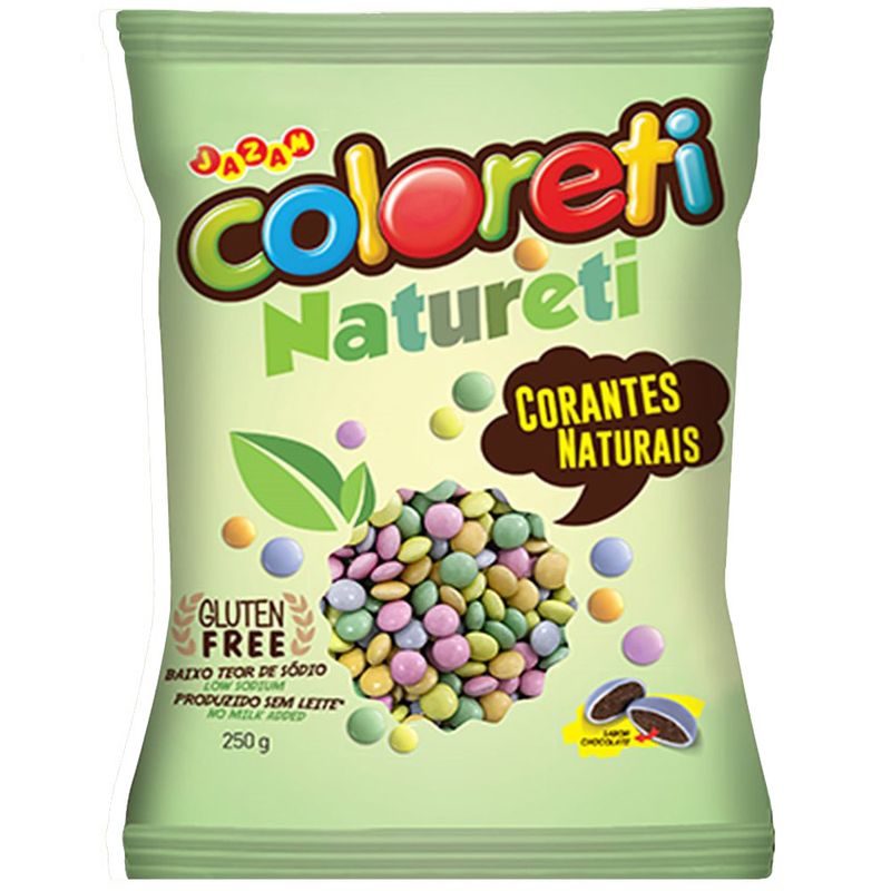 Confeito-Chocolate-Coloreti-Natureti-250g---Jazam-