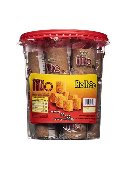 Paçoca Rolhão c/20 - Doces União