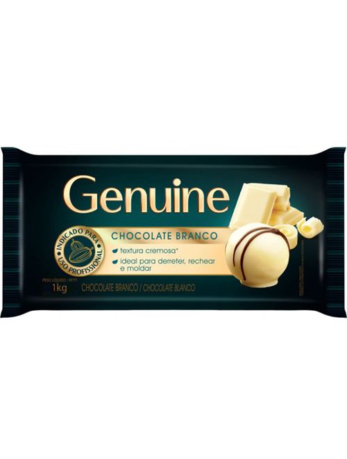 Barra de Chocolate Genuine Branco 1,05kg - Cargill