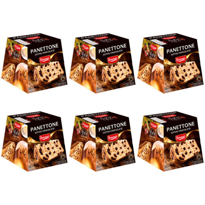 Kit-6-Panettones-Gotas-Chocolate-400g---Romanato