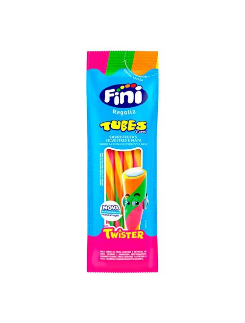 Mini Bala de Gelatina Tubes Twister Doce c/12 - Fini