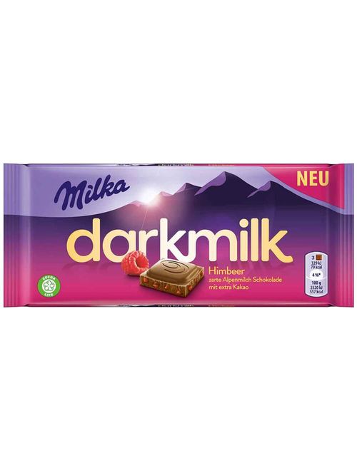 Tablete de Chocolate Darkmilk Framboesa 85g - Milka