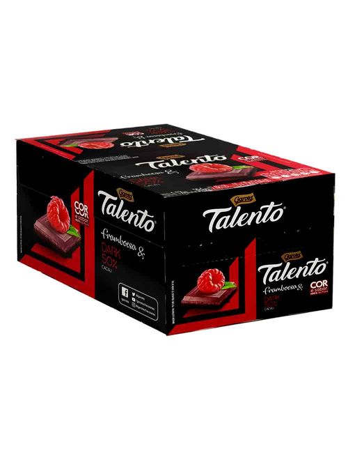 Chocolate Talento Dark Framboesa 75g c/15 - Garoto