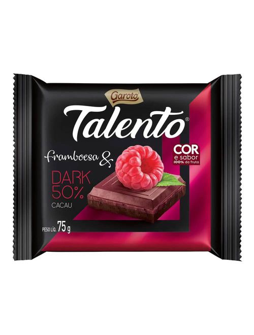 Chocolate Talento Dark Framboesa 75g - Garoto