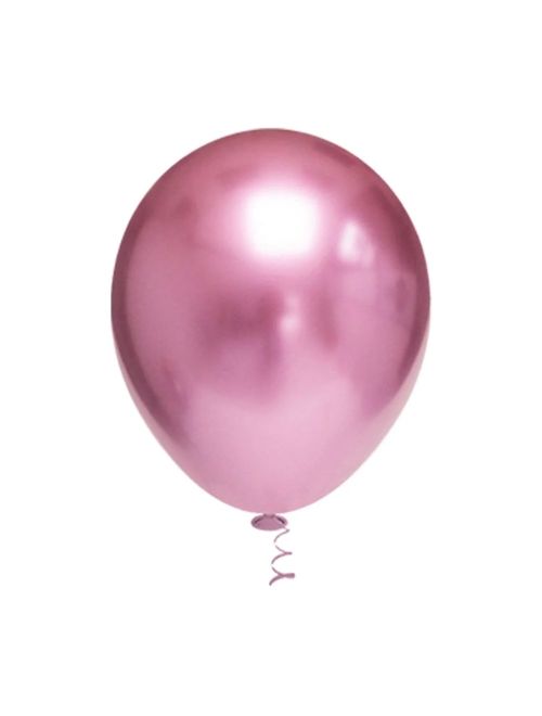 Balão Redondo Platino Rosa Tamanho 10 c/25 - Pic Pic