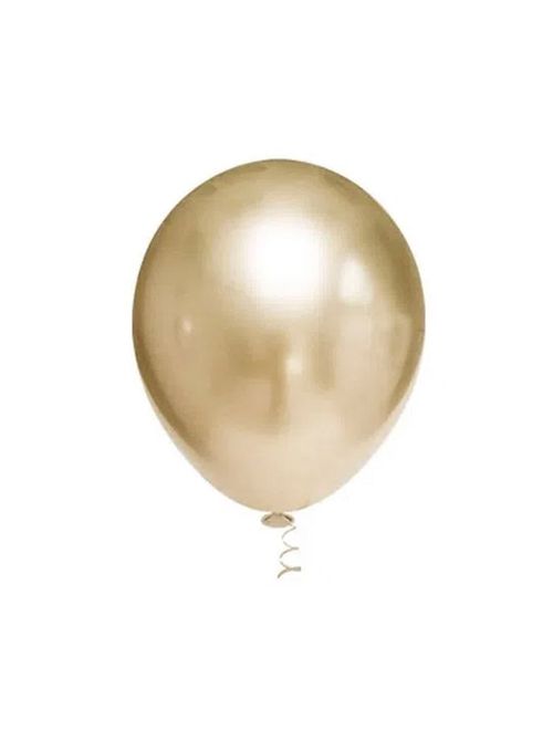 Balão Redondo Platino Ouro Tamanho 5 c/25 - Pic Pic