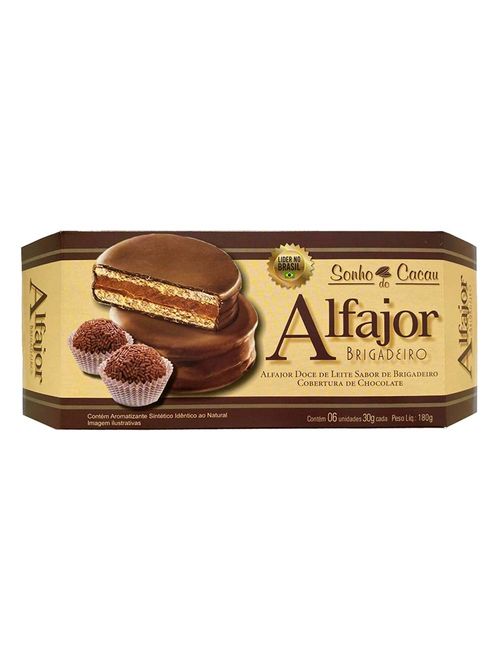 Alfajor Brigadeiro c/6 - O Sonho do Cacau